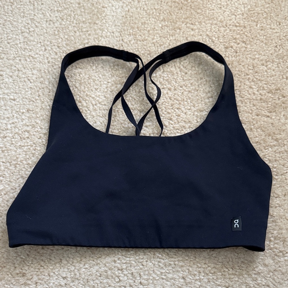 On Black Sports Bra
